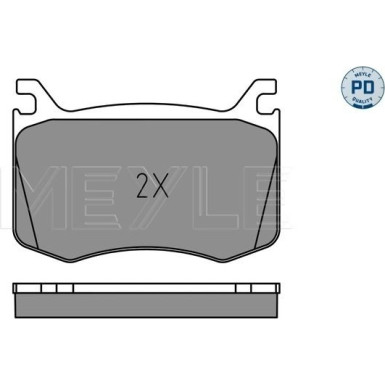 025 220 9115/PD Bremsbelagsatz, Scheibenbremse MEYLE-PD: Advanced performance and design.