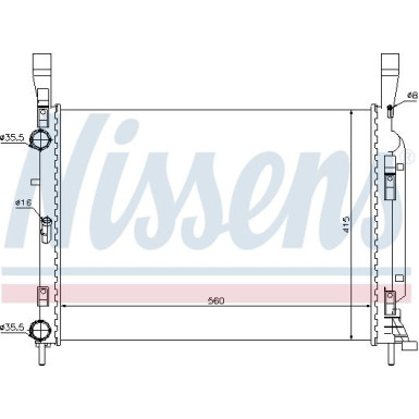 Nissens | Kühler, Motorkühlung | 637628