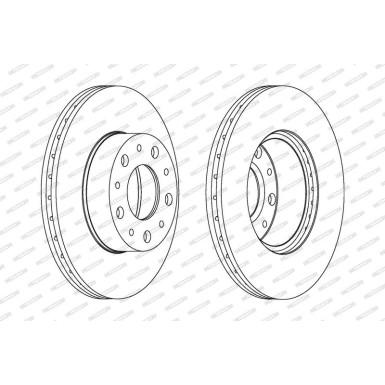 Ferodo Bremsscheibe PREMIER Coat+ disc DDF1170C