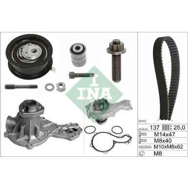 530 0377 30 Wasserpumpe + Zahnriemensatz