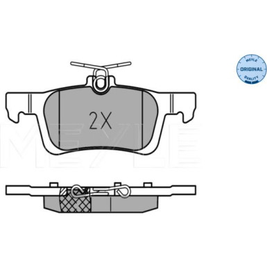 025 258 4116 Bremsbelagsatz, Scheibenbremse MEYLE-ORIGINAL: True to OE.
