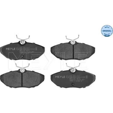 025 234 2417 Bremsbelagsatz, Scheibenbremse MEYLE-ORIGINAL: True to OE.