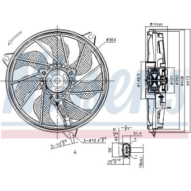 85662 Lüfter, Motorkühlung
