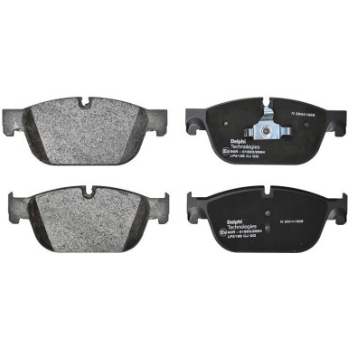 Delphi | Bremsbelagsatz, Scheibenbremse | LP2198