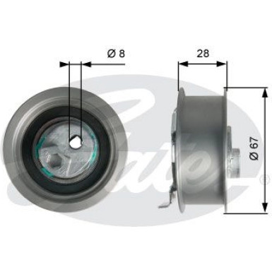 T43237 Spannrolle, Zahnriemen PowerGrip™ T43237 Spannrolle, Zahnriemen PowerGrip™