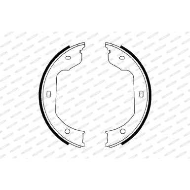 Ferodo Bremsbackensatz, Feststellbremse PREMIER FSB668 Ferodo Bremsbackensatz, Feststellbremse PREMIER FSB668