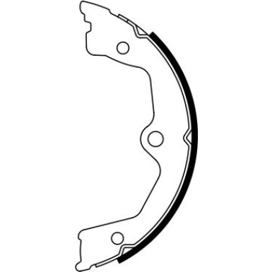 0 986 487 931 Bremsbackensatz, Feststellbremse