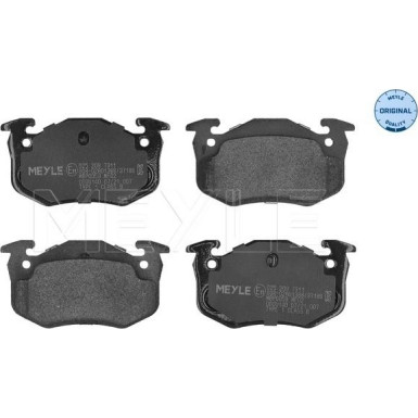025 209 7311 Bremsbelagsatz, Scheibenbremse MEYLE-ORIGINAL: True to OE.