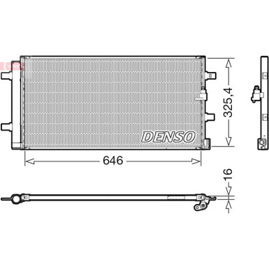 Denso | Kondensator, Klimaanlage | DCN02041