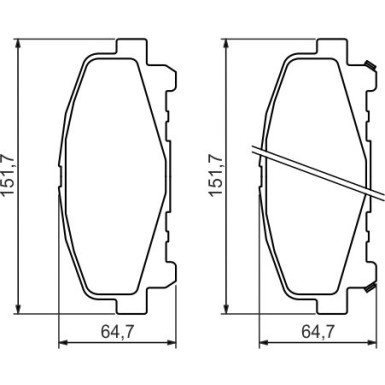0 986 494 382 Bremsbelagsatz, Scheibenbremse