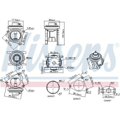 Nissens | AGR-Ventil | 98173