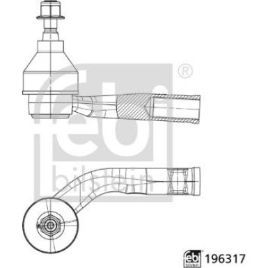 febi bilstein | Spurstangenkopf | 196317