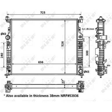 56074 Kühler, Motorkühlung EASY FIT 56074 Kühler, Motorkühlung EASY FIT