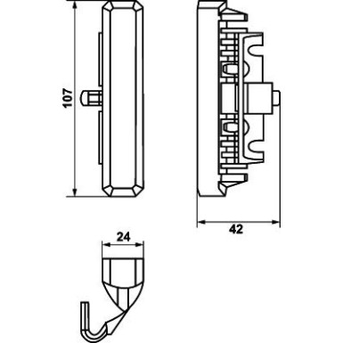 2XD 012 160-911 Blitz-Kennleuchte