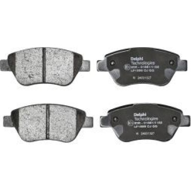 Delphi Bremsbelagsatz, Scheibenbremse LP1899