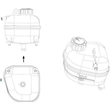 454041 Ausgleichsbehälter, Kühlmittel EASY FIT