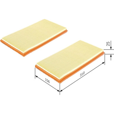 BOSCH F 026 400 152 Luftfilter BOSCH F 026 400 152 Luftfilter