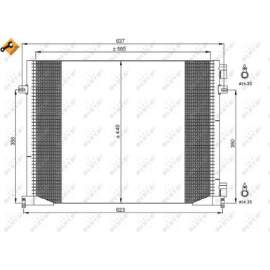 35482 Kondensator, Klimaanlage EASY FIT