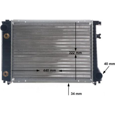 Mahle | Kühler, Motorkühlung | CR 117 000S