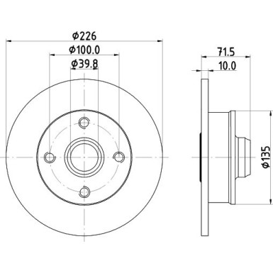 Hella | Bremsscheibe | 8DD 355 113-461