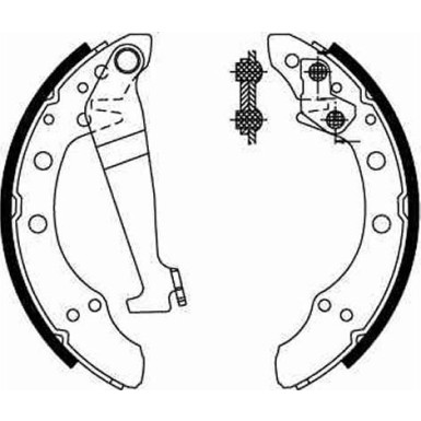 GS8092 Bremsbackensatz