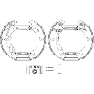 84054401 Bremsbackensatz Shoe Kit Pro