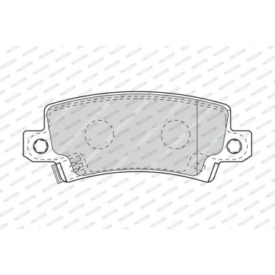 Ferodo | Bremsbelagsatz, Scheibenbremse | FDB1574