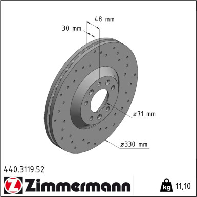 440.3119.52 Bremsscheibe SPORT Z