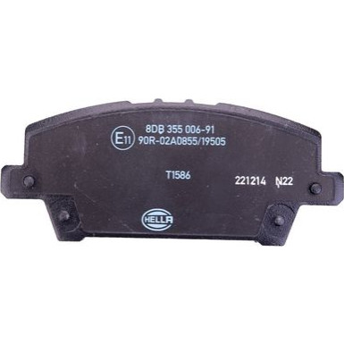 Hella | Bremsbelagsatz, Scheibenbremse | 8DB 355 006-911