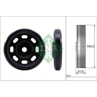 544 0170 10 Riemenscheibe, Kurbelwelle 544 0170 10 Riemenscheibe, Kurbelwelle