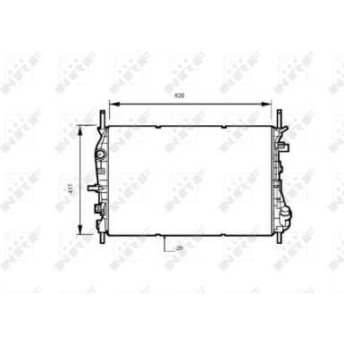 NRF | Kühler, Motorkühlung | 53741