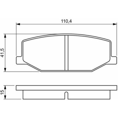 BOSCH Bremsbelagsatz, Scheibenbremse 0 986 460 935 BOSCH Bremsbelagsatz, Scheibenbremse 0 986 460 935