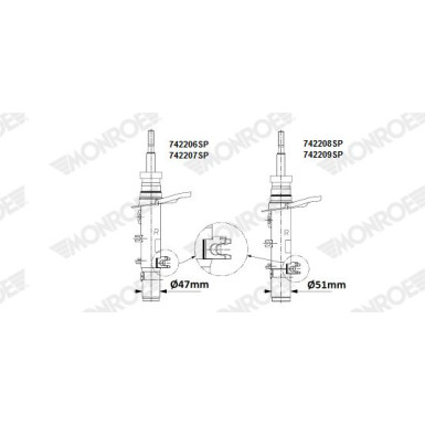Monroe | Stoßdämpfer | 742206SP