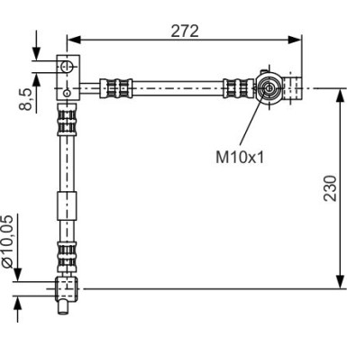 BOSCH | Bremsschlauch | 1 987 476 361