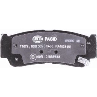 Hella Pagid | Bremsbelagsatz, Scheibenbremse | 8DB 355 013-081