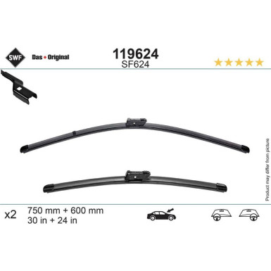 Valeo Wischblatt DAS ORIGINAL SET 119624