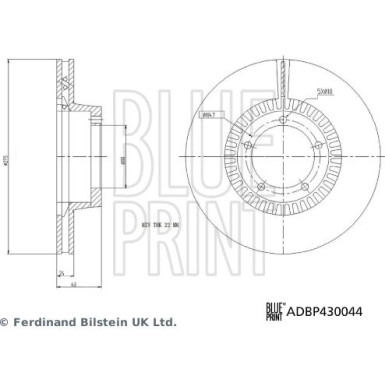 Blue Print | Bremsscheibe | ADBP430044