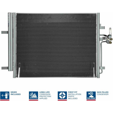 940043 Kondensator, Klimaanlage ** FIRST FIT **