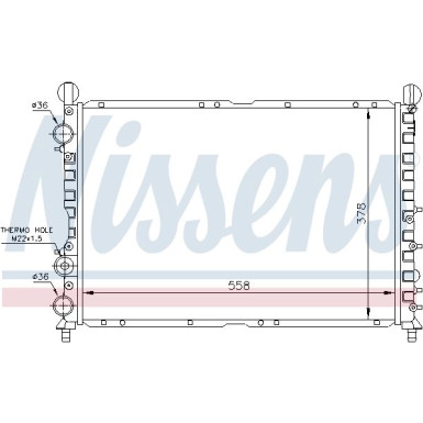Nissens | Kühler, Motorkühlung | 60035