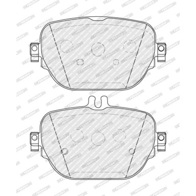 Ferodo | Bremsbelagsatz, Scheibenbremse | FDB5287