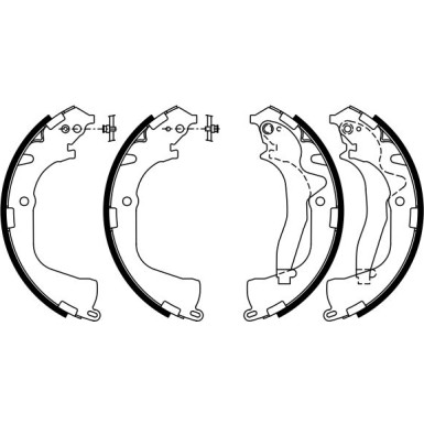 0 986 487 955 Bremsbackensatz