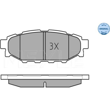 025 242 7114/W Bremsbelagsatz, Scheibenbremse MEYLE-ORIGINAL: True to OE.