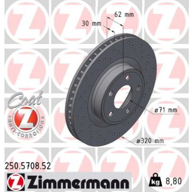 250.5708.52 Bremsscheibe SPORT Z