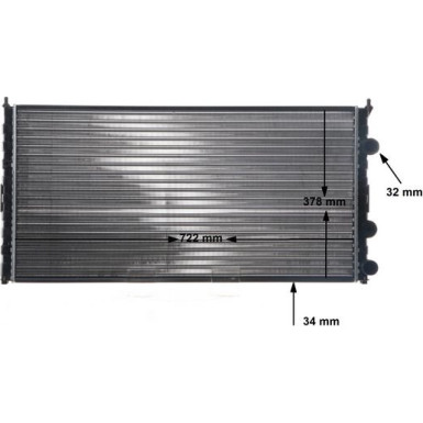 Mahle | Kühler, Motorkühlung | CR 417 000S