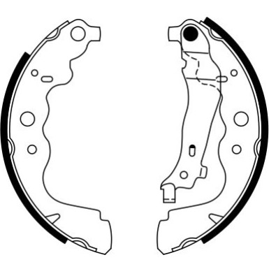 0 986 487 754 Bremsbackensatz