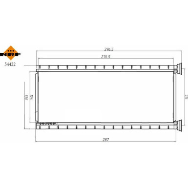 NRF Wärmetauscher, Innenraumheizung ohne Rohr EASY FIT 54422 NRF Wärmetauscher, Innenraumheizung ohne Rohr EASY FIT 54422