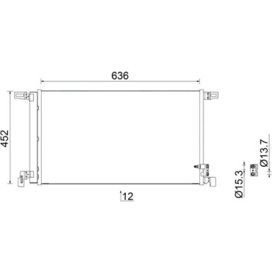 Mahle | Kondensator, Klimaanlage | AC 952 000S