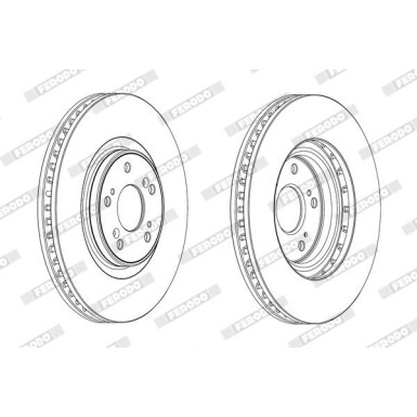 Ferodo | Bremsscheibe | DDF1777C-1