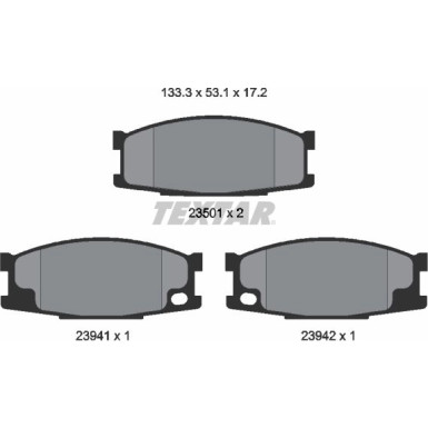 2350101 Bremsbelagsatz, Scheibenbremse