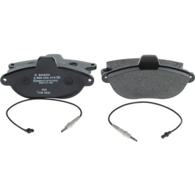 BOSCH | Bremsbelagsatz, Scheibenbremse | 0 986 424 415
